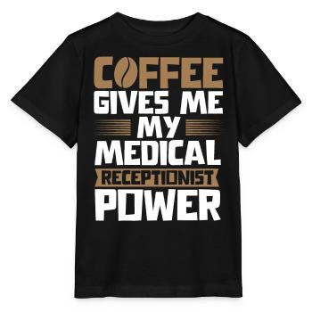 Assistante médicale, réceptionniste - T-shirt bio MINI CREATOR Stanley/Stella Enfant - noir - Devant - Mikhail (115cm)