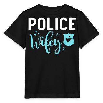 Policeman Costume - Stanley/Stella MINI CREATOR Kids’ T-Shirt - black - Front - Mikhail (115cm)