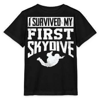 Skydiving, Skydiving - Stanley/Stella MINI CREATOR Kids’ T-Shirt - black - Front - Mikhail (115cm)