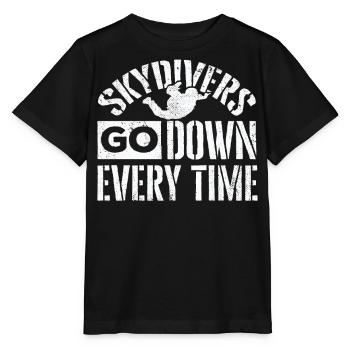 Skydiving, Skydiving - Stanley/Stella MINI CREATOR Kids’ T-Shirt - black - Front - Mikhail (115cm)