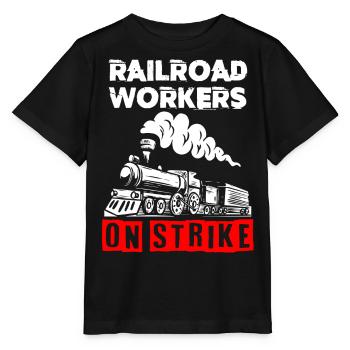 Railway Ladder, Railway Railfan - Stanley/Stella MINI CREATOR Kids’ T-Shirt - black - Front - Mikhail (115cm)