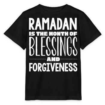 Célébration du Ramadan, fête musulmane - T-shirt bio MINI CREATOR Stanley/Stella Enfant - noir - Devant - Mikhail (115cm)