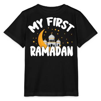 Célébration du Ramadan, fête musulmane - T-shirt bio MINI CREATOR Stanley/Stella Enfant - noir - Devant - Mikhail (115cm)