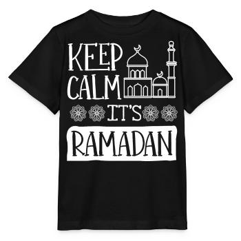 Célébration du Ramadan, fête musulmane - T-shirt bio MINI CREATOR Stanley/Stella Enfant - noir - Devant - Mikhail (115cm)