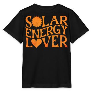 Solarenergie, Erneuerbare Energie - Stanley/Stella Kinder T-Shirt MINI CREATOR  - Schwarz - Vorne - Mikhail (115cm)