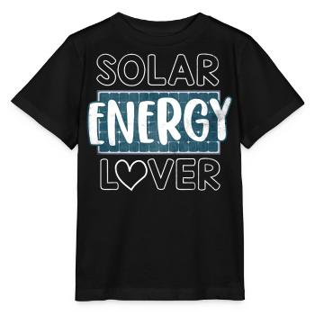 Solarenergie, Erneuerbare Energie - Stanley/Stella Kinder T-Shirt MINI CREATOR  - Schwarz - Vorne - Mikhail (115cm)