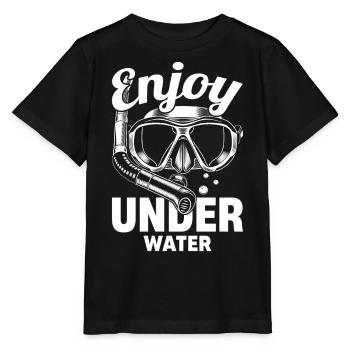 Schnorcheln, Schnorcheln, Tauchen, Unterwasser - Stanley/Stella Kinder T-Shirt MINI CREATOR  - Schwarz - Vorne - Mikhail (115cm)