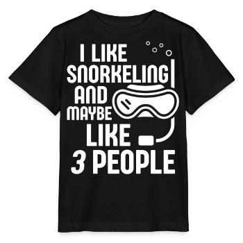 Schnorcheln, Schnorcheln, Tauchen, Unterwasser - Stanley/Stella Kinder T-Shirt MINI CREATOR  - Schwarz - Vorne - Mikhail (115cm)