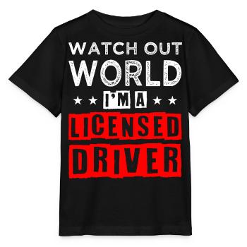 Neuer Führerschein - Stanley/Stella Kinder T-Shirt MINI CREATOR  - Schwarz - Vorne - Mikhail (115cm)