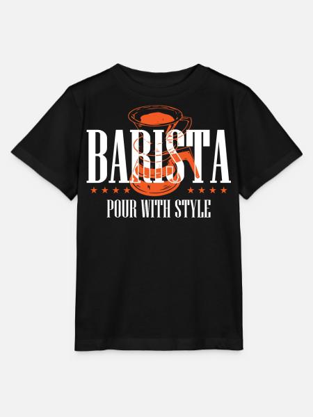 Barista, Kaffeemaschine - Stanley/Stella Kinder T-Shirt MINI CREATOR  - Schwarz