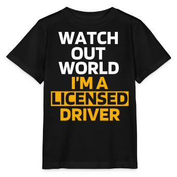 Neuer Führerschein - Stanley/Stella Kinder T-Shirt MINI CREATOR  - Schwarz - Vorne - Mikhail (115cm)