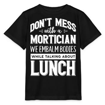 Corpse Keepers, Undertakers, Funeral Homes - Stanley/Stella MINI CREATOR Kids’ T-Shirt - black - Front - Mikhail (115cm)