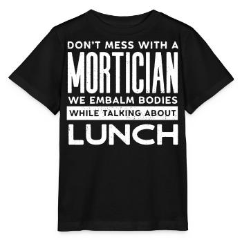 Corpse Keepers, Undertakers, Funeral Homes - Stanley/Stella MINI CREATOR Kids’ T-Shirt - black - Front - Mikhail (115cm)