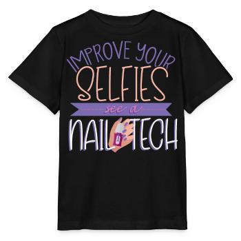 Nail technician, Nail service, Nails, Nailstalon - Stanley/Stella MINI CREATOR Kids’ T-Shirt - black - Front - Mikhail (115cm)
