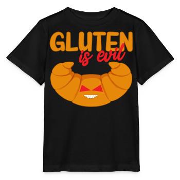 Allergie au gluten, sans gluten - T-shirt bio MINI CREATOR Stanley/Stella Enfant - noir - Devant - Mikhail (115cm)