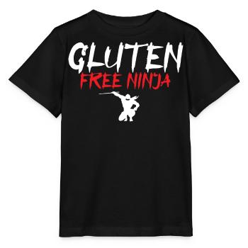 Allergie au gluten, sans gluten - T-shirt bio MINI CREATOR Stanley/Stella Enfant - noir - Devant - Mikhail (115cm)