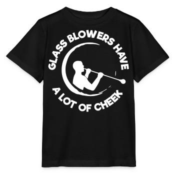 Soufflage de verre, Aroniste, souffleur de verre, souffleur de verre - T-shirt bio MINI CREATOR Stanley/Stella Enfant - noir - Devant - Mikhail (115cm)