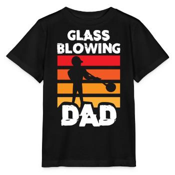 Soufflage de verre, Aroniste, souffleur de verre, souffleur de verre - T-shirt bio MINI CREATOR Stanley/Stella Enfant - noir - Devant - Mikhail (115cm)