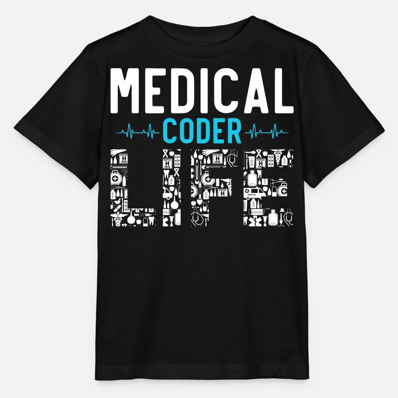Codeur médical Programmeur médical - T-shirt bio MINI CREATOR Stanley/Stella Enfant - noir