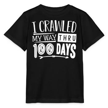 100 days school, 100 days smarter, school - Stanley/Stella MINI CREATOR Kids’ T-Shirt - black - Front - Mikhail (115cm)