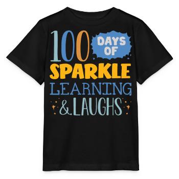 100 days school, 100 days smarter, school - Stanley/Stella MINI CREATOR Kids’ T-Shirt - black - Front - Mikhail (115cm)