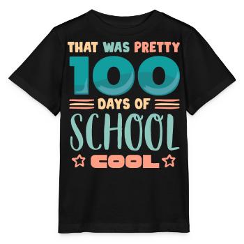 100 days school, 100 days smarter, school - Stanley/Stella MINI CREATOR Kids’ T-Shirt - black - Front - Mikhail (115cm)