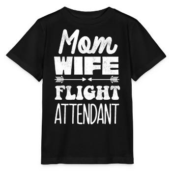 Flight attendants, for flight attendants, flight attendants - Stanley/Stella MINI CREATOR Kids’ T-Shirt - black - Front - Mikhail (115cm)