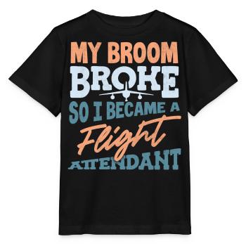 Flight attendants, for flight attendants, flight attendants - Stanley/Stella MINI CREATOR Kids’ T-Shirt - black - Front - Mikhail (115cm)