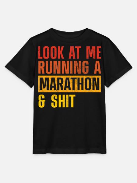 Marathonläufer - Stanley/Stella Kinder T-Shirt MINI CREATOR - Schwarz