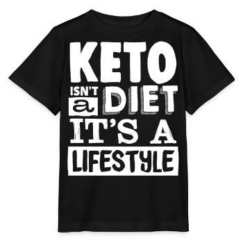 Régime Keto, régime sans glucides, céto - T-shirt bio MINI CREATOR Stanley/Stella Enfant - noir - Devant - Mikhail (115cm)