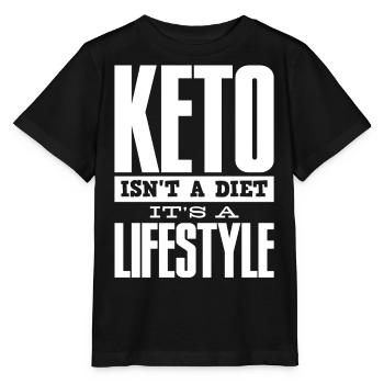 Régime Keto, régime sans glucides, céto - T-shirt bio MINI CREATOR Stanley/Stella Enfant - noir - Devant - Mikhail (115cm)