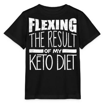 Régime Keto, régime sans glucides, céto - T-shirt bio MINI CREATOR Stanley/Stella Enfant - noir - Devant - Mikhail (115cm)