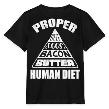 Régime Keto, régime sans glucides, céto - T-shirt bio MINI CREATOR Stanley/Stella Enfant - noir - Devant - Mikhail (115cm)