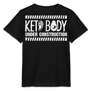 Régime Keto, régime sans glucides, céto - T-shirt bio MINI CREATOR Stanley/Stella Enfant - noir - Devant - Mikhail (115cm)