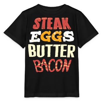 Régime Keto, régime sans glucides, céto - T-shirt bio MINI CREATOR Stanley/Stella Enfant - noir - Devant - Mikhail (115cm)