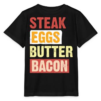 Régime Keto, régime sans glucides, céto - T-shirt bio MINI CREATOR Stanley/Stella Enfant - noir - Devant - Mikhail (115cm)