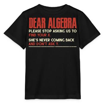 Algebra, Analysis, Wissenschaft, Mathematik - Stanley/Stella Kinder T-Shirt MINI CREATOR  - Schwarz - Vorne - Mikhail (115cm)