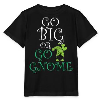 Gnome - Gnome Collecting - Gnome Collector - Stanley/Stella MINI CREATOR Kids’ T-Shirt - black - Front - Mikhail (115cm)