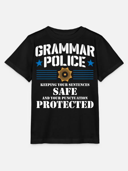 Grammatikpolizei - Englischlehrer - Stanley/Stella Kinder T-Shirt MINI CREATOR - Schwarz