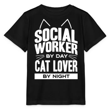 Travailleur social - T-shirt bio MINI CREATOR Stanley/Stella Enfant - noir - Devant - Mikhail (115cm)