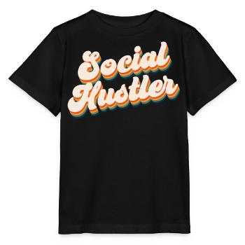 Travailleur social - T-shirt bio MINI CREATOR Stanley/Stella Enfant - noir - Devant - Mikhail (115cm)