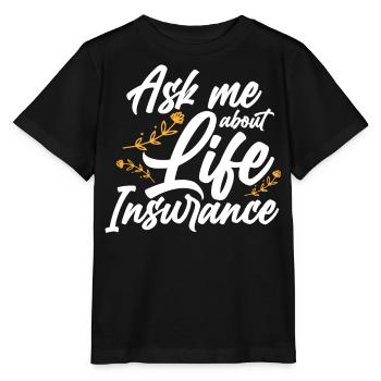 Insurance agent - Stanley/Stella MINI CREATOR Kids’ T-Shirt - black - Front - Mikhail (115cm)