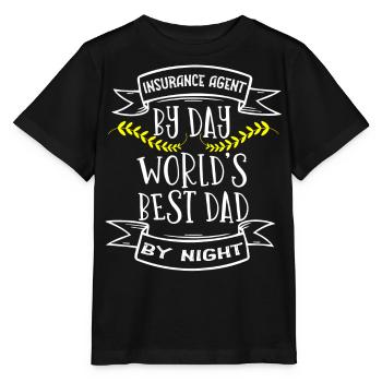 Insurance agent - Stanley/Stella MINI CREATOR Kids’ T-Shirt - black - Front - Mikhail (115cm)