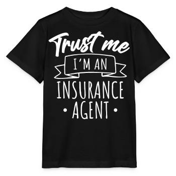 insurance agent - Stanley/Stella MINI CREATOR Kids’ T-Shirt - black - Front - Mikhail (115cm)