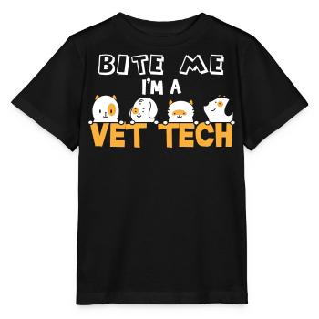 vétérinaire, vétérinaire, vétérinaire - T-shirt bio MINI CREATOR Stanley/Stella Enfant - noir - Devant - Mikhail (115cm)