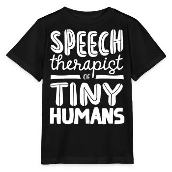 Speech-language pathology, speech-language pathologist - Stanley/Stella MINI CREATOR Kids’ T-Shirt - black - Front - Mikhail (115cm)