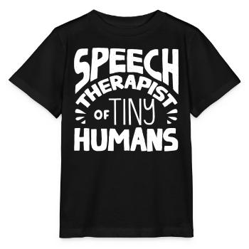 Speech-language pathology, speech-language pathologist - Stanley/Stella MINI CREATOR Kids’ T-Shirt - black - Front - Mikhail (115cm)