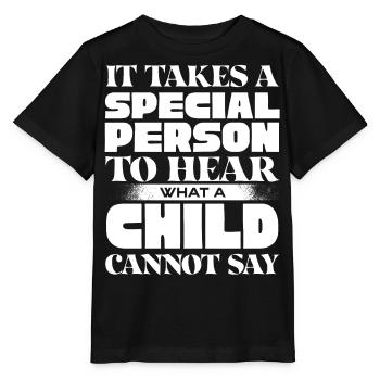 Speech-language pathology, speech-language pathologist - Stanley/Stella MINI CREATOR Kids’ T-Shirt - black - Front - Mikhail (115cm)