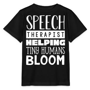 Speech-language pathology, speech-language pathologist - Stanley/Stella MINI CREATOR Kids’ T-Shirt - black - Front - Mikhail (115cm)