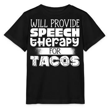 Speech-language pathology, speech-language pathologist - Stanley/Stella MINI CREATOR Kids’ T-Shirt - black - Front - Mikhail (115cm)